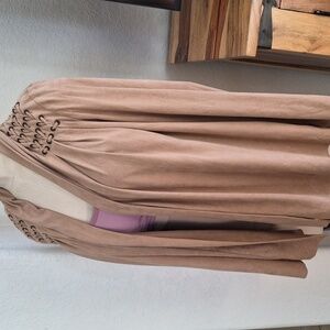 Dressbarn Faux Suede open Cardigan